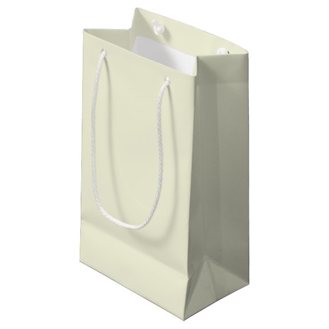 Bolsa de regalo pequeña beige (Angulo Anverso)