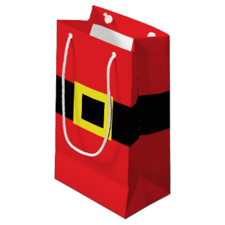 Bolsa De Regalo Pequeña Belly de hebilla de Santa Belt Navidades rojos de