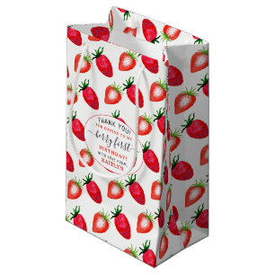 Bolsa De Regalo Pequeña Berry de fresa dulce primer cumpleaños