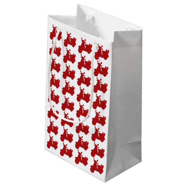 Bolsa De Regalo Pequeña Bici roja del motor (Angulo reverso)