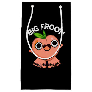 Bolsa De Regalo Pequeña Big Froot Funny Big Foot Pun Dark BG