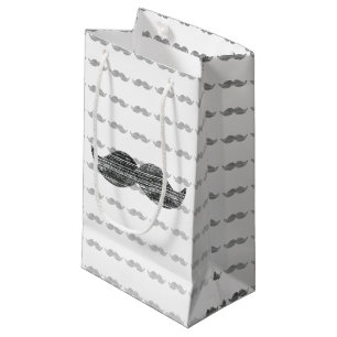Bolsa De Regalo Pequeña Bigote negro