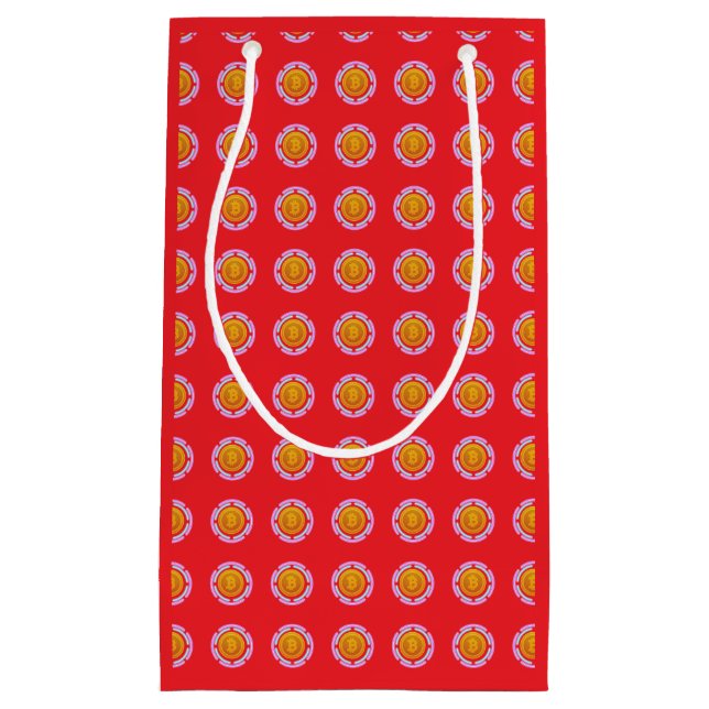 BOLSA DE REGALO PEQUEÑA BITCOIN (Anverso)