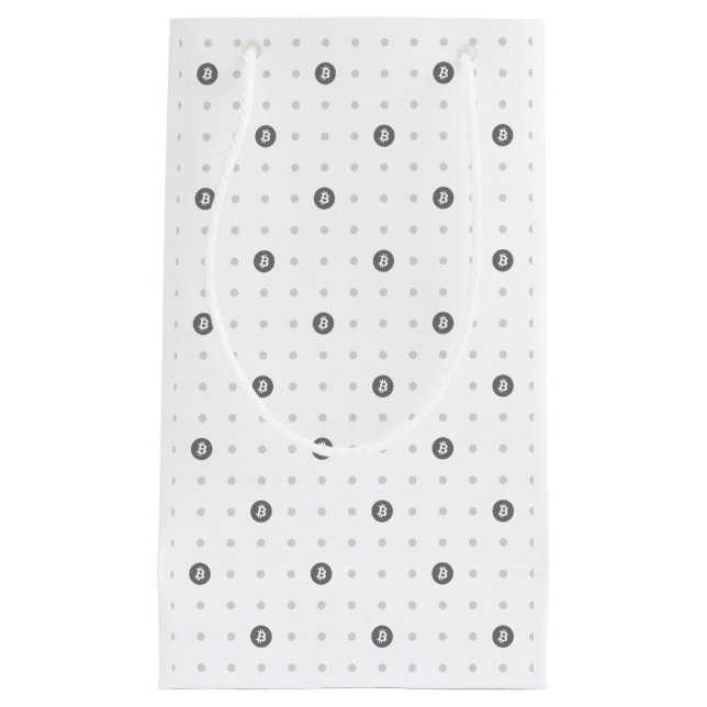 Bolsa De Regalo Pequeña Bitcoin Polka Dots Gift Bag (Small)  (Anverso)