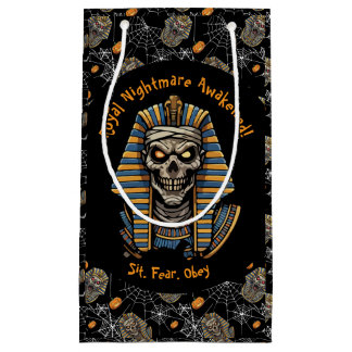 Bolsa De Regalo Pequeña 🖤 Black Pharaoh Mummy Gift Bag 🎃 👑