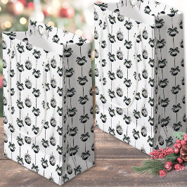 Bolsa De Regalo Pequeña Black White Christmas