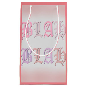 Bolsa De Regalo Pequeña Blah Chat canta hablar bailar sueño con rosa