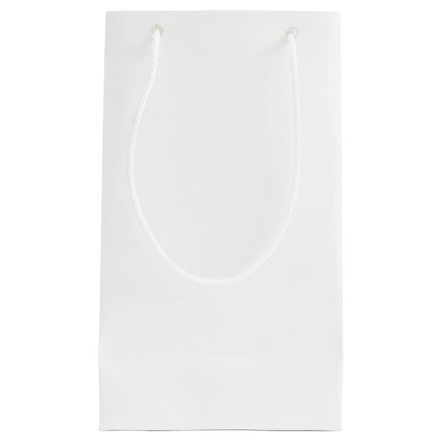 Bolsa De Regalo Pequeña Blanco Fiesta Color Sólido (Anverso)