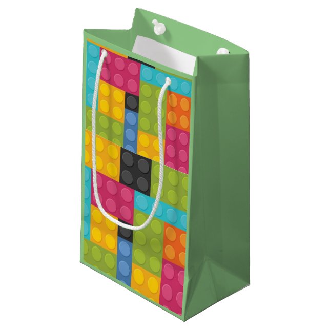 Bolsa De Regalo Pequeña Bloques de construcción (Angulo Anverso)