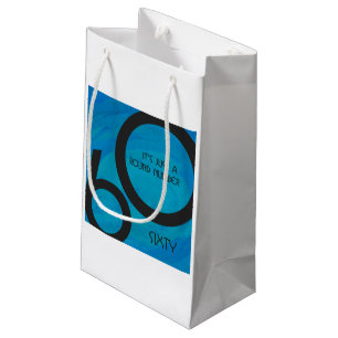 Bolsa De Regalo Pequeña Blue 60 Decade Birthday