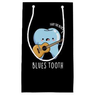 Bolsa De Regalo Pequeña Blues Dientes Diversos Divertidos Música Dental Pu
