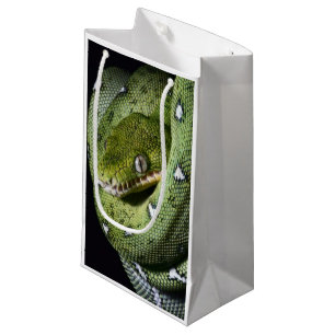 Bolsa De Regalo Pequeña Boa esmeralda de la serpiente verde del árbol en