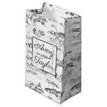 Boda blanco y negro de Chattanooga Toile