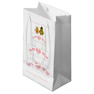Bolsa De Regalo Pequeña Boda Boda de diseño de tarta