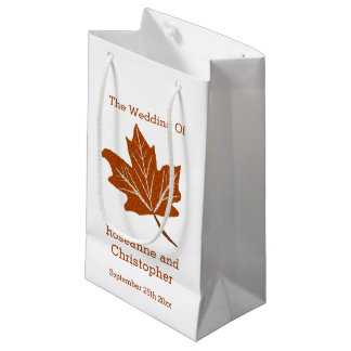 Bolsa De Regalo Pequeña Boda de diseño de otoño