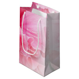 Bolsa De Regalo Pequeña Boda de diseño floral rosa