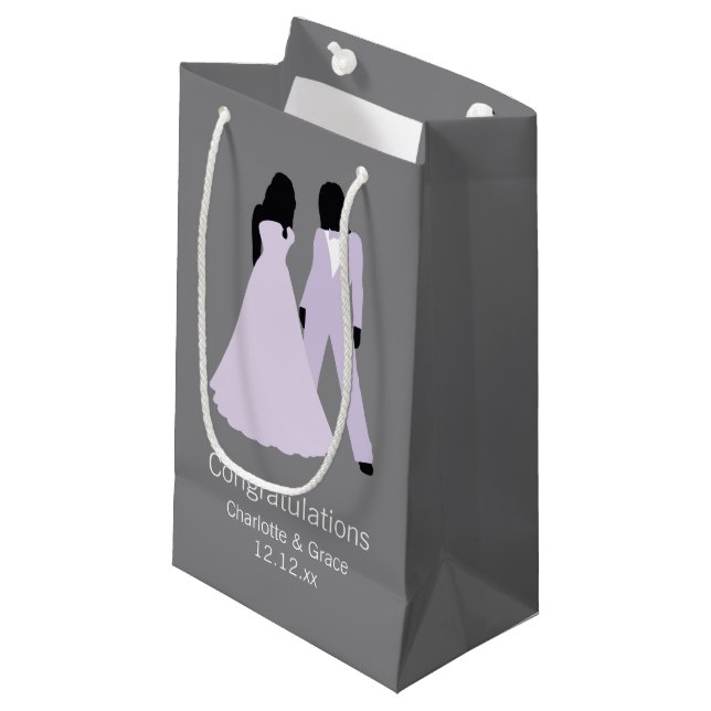 Bolsa De Regalo Pequeña Boda de dos novias (Angulo Anverso)