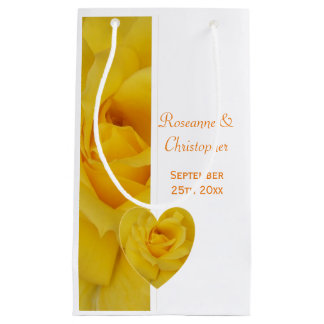 Bolsa De Regalo Pequeña Boda de rosa amarillo