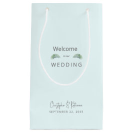 Bolsa De Regalo Pequeña Boda Favor Hielo Azul Nombres Tropicales y Fecha