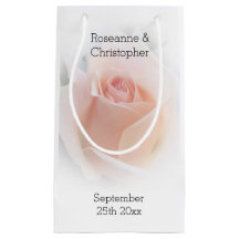 Boda Favor Pequeña Bolsa Regalo Rosa Rosebud