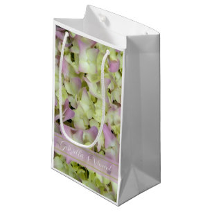 Bolsa De Regalo Pequeña Boda floral de Hydrangea casi rosa