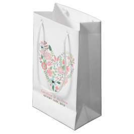 Bolsa De Regalo Pequeña Boda floral moderno