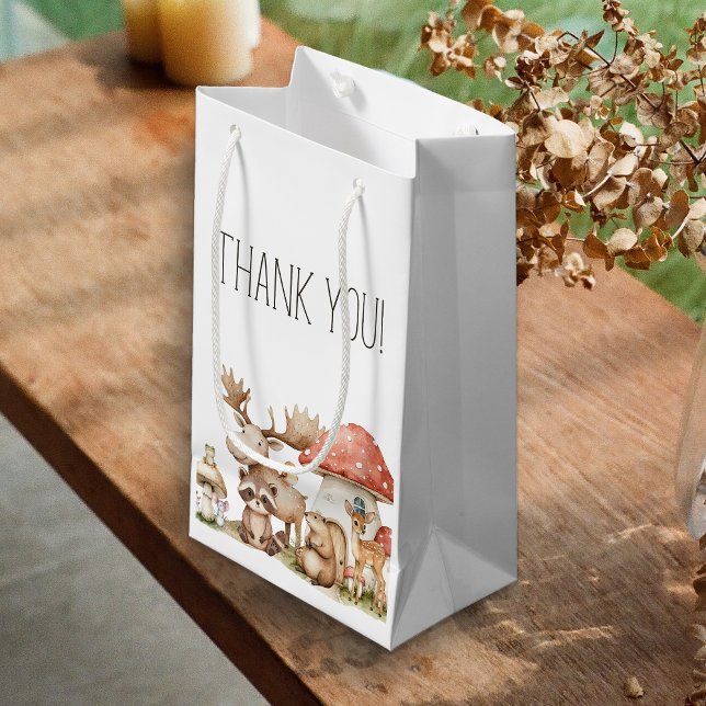 Bolsa De Regalo Pequeña Boho Woodland Animals Baby Shower Favor (Subido por el creador)