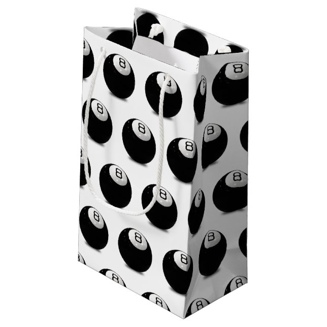 Bolsa De Regalo Pequeña bola de ocho billares (Angulo reverso)