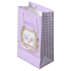 Bolsa De Regalo Pequeña Bola de Púrpura de Pickle de Preppy Feliz cumpleañ