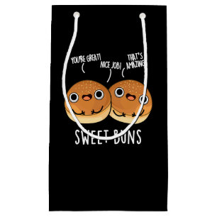 Bolsa De Regalo Pequeña Bollos dulces Graciosos Pun Oscuro BG