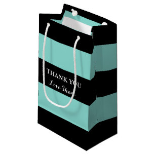 Bolsa De Regalo Pequeña Bolso azul de la NOVIA y del CO y negro verde