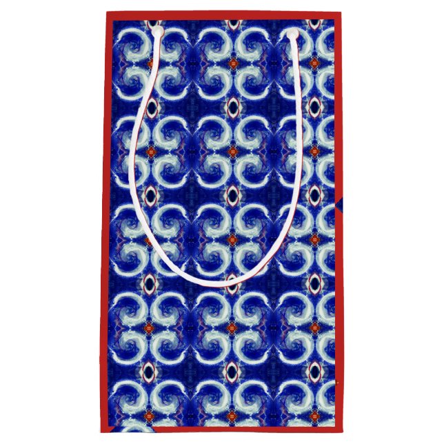 Bolsa De Regalo Pequeña Bolso azul exquisito del regalo del modelo del (Anverso)