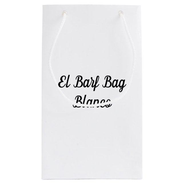 Bolsa De Regalo Pequeña Bolso bilingüe de Barf (Reverso)