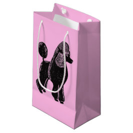 Bolsa De Regalo Pequeña Bolso brillante del regalo del rosa negro del
