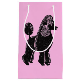 Bolsa De Regalo Pequeña Bolso brillante del regalo del rosa negro del