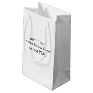 Bolsa De Regalo Pequeña Bolso del bloque del hotel de la boda
