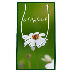 Bolsa De Regalo Pequeña Bolso del regalo de la flor de la margarita blanca
