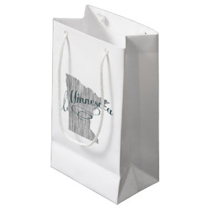 Bolsa De Regalo Pequeña Bolso del regalo de la tipografía del vintage de