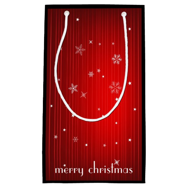 Bolsa De Regalo Pequeña Bolso del regalo de las Felices Navidad (Anverso)