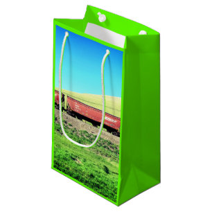 Bolsa De Regalo Pequeña Bolso del regalo de los trenes