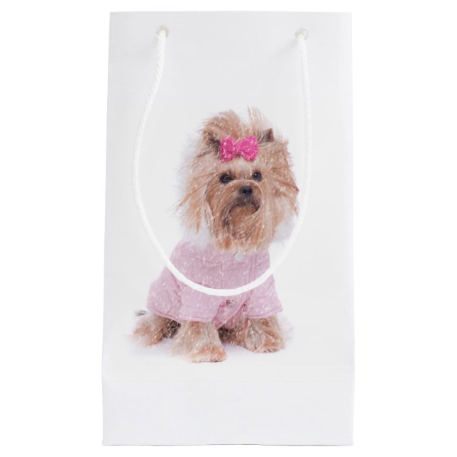 Bolsa De Regalo Pequeña Bolso del regalo de Yorkshire Terrier (Anverso)