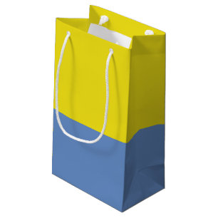 Bolsa De Regalo Pequeña Bolso del regalo del amarillo y del azul de cielo