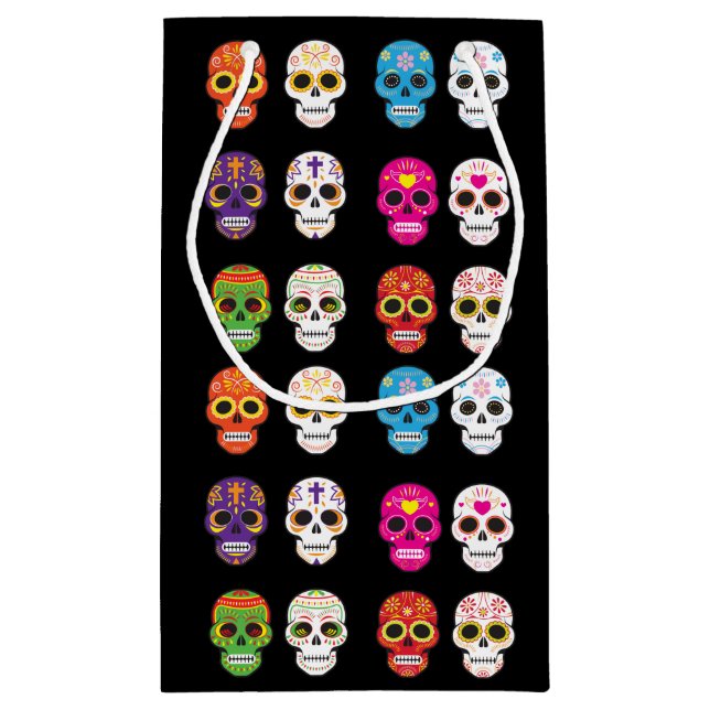 Bolsa De Regalo Pequeña Bolso del regalo del cráneo del azúcar (Reverso)