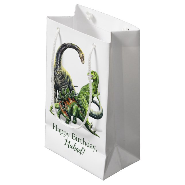 Bolsa De Regalo Pequeña Bolso del regalo del dinosaurio (Angulo Anverso)