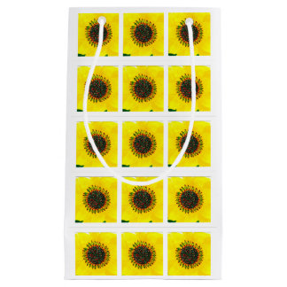 Bolsa De Regalo Pequeña Bolso del regalo del girasol del día de fiesta