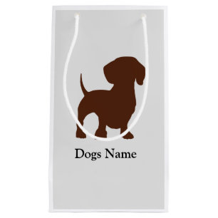 Bolsa De Regalo Pequeña Bolso del regalo del perro del Dachshund