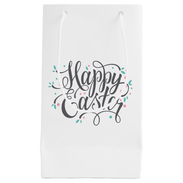 Bolsa De Regalo Pequeña Bolso feliz caprichoso del regalo de la caligrafía (Anverso)