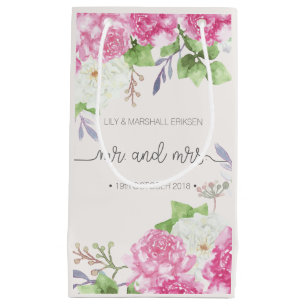Bolsa De Regalo Pequeña Bolso floral elegante del regalo de Sr. y de