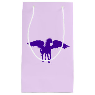 Bolsa De Regalo Pequeña Bolso púrpura del regalo de Pegaso