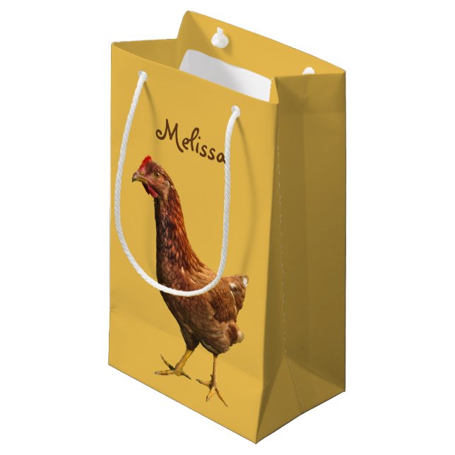 Bolsa De Regalo Pequeña Bolso rojo del regalo del pollo de la gallina (Angulo Anverso)